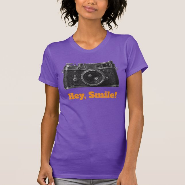 ¡Oye, Sonríe! Camiseta de Mujer (Anverso)
