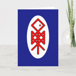 Oye Viking Bindrune Tarjeta de felicitación