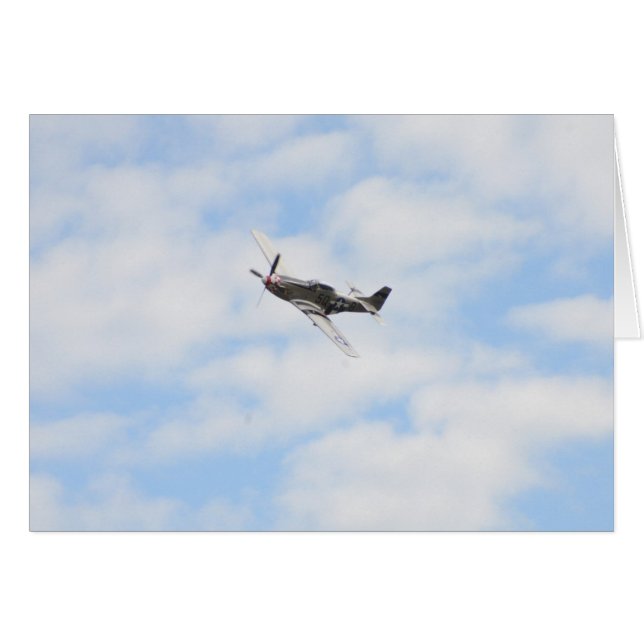 P51 Mustang en vuelo (Anverso (Horizontal))