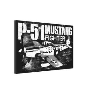 P-51 Mustang Lienzo envuelto