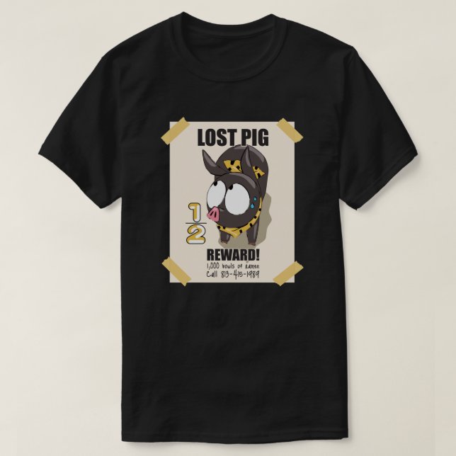 P-chan Ryoga Lost Pig - Ranma 12 camiseta esencial (Diseño del anverso)