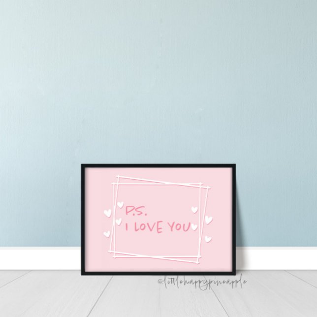 P.D. Te Amo El día de San Valentín Rótulo de Arte  (Subido por el creador)