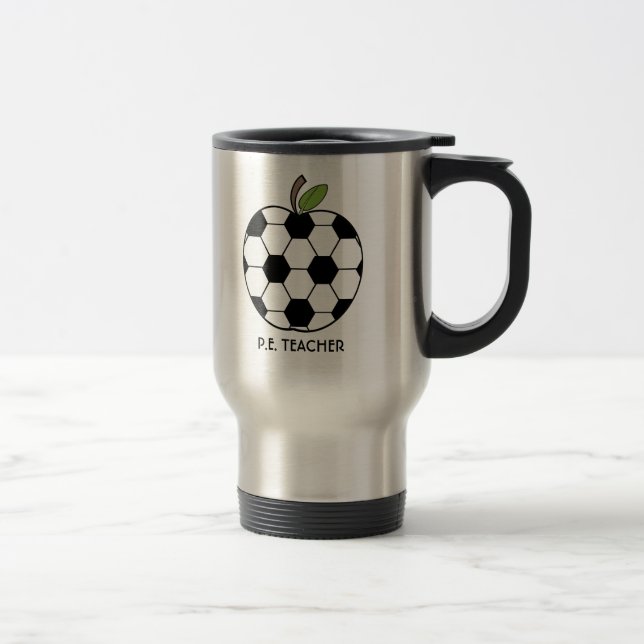 P.E. Taza del profesor - balón de fútbol Apple (Derecha)
