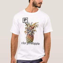 P es para la camiseta de piña