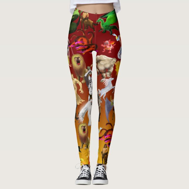 P es para Phoenix Leggings (Oro) (Anverso)