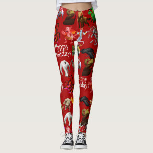 P es para Phoenix Navidades Leggings (Rojo)