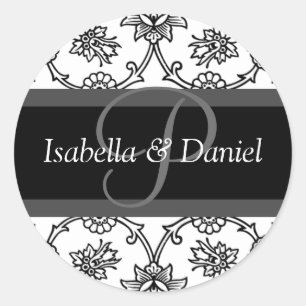 P Monogramas Para Sellos De Invitación De Boda