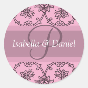 P Monogramas Para Sellos De Invitación De Boda