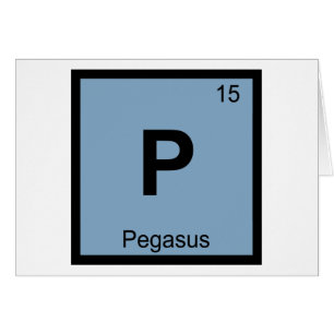 P - Pegasus Símbolo de la Tabla Periódica de Quími