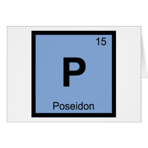 P - Poseidón Símbolo de la Tabla Periódica de Quím