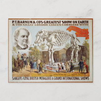P.T. Barnum Mostrar postal