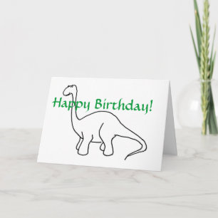 PA - ¡Feliz cumpleaños! Tarjeta de dinosaurio