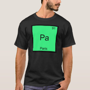 Pa - París Camiseta divertida con símbolo de eleme