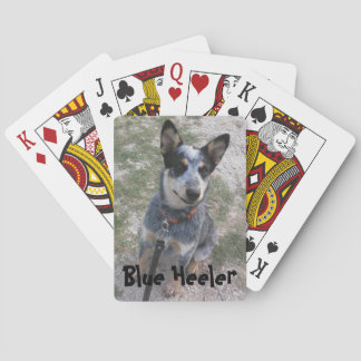 Pabellón de cartas de juego Blue Heeler