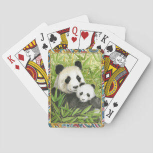 Pabellón de cartas de juego Panda