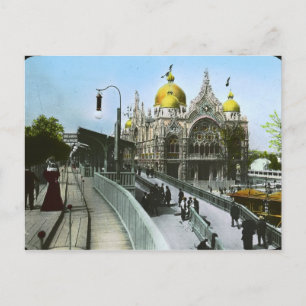 Pabellón italiano, París, tarjeta postal de Franci