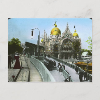 Pabellón italiano, París, tarjeta postal de Franci