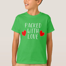 Pacado con la camiseta de Love Kid