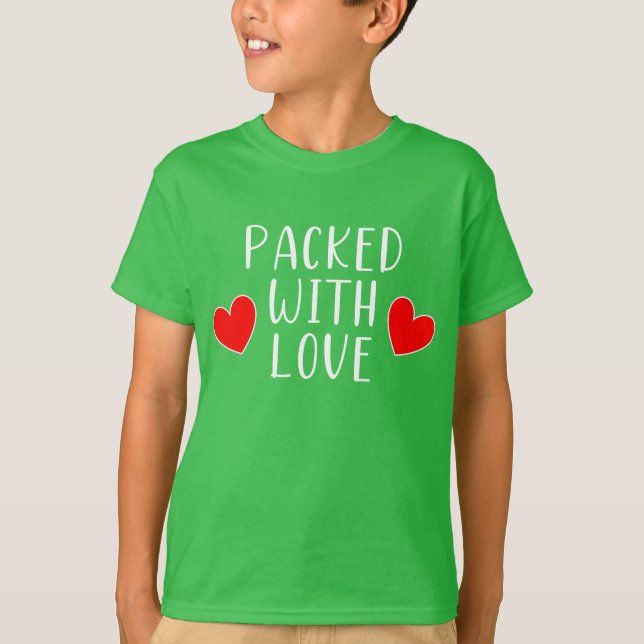 Pacado con la camiseta de Love Kid (Anverso)
