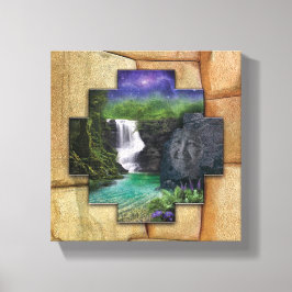 Pachamama - Arte de pared con lienzo envuelto