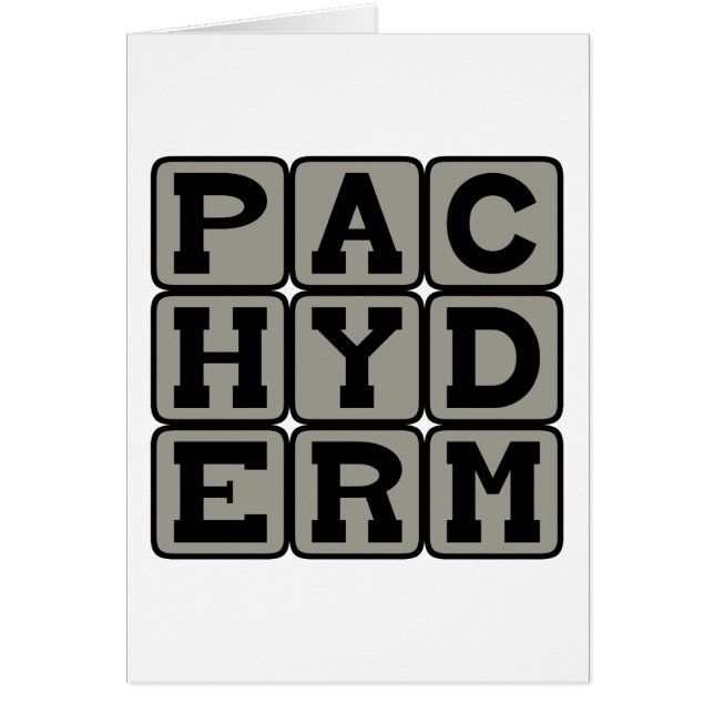 Pachyderm, elefante (Frente)