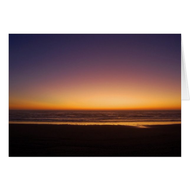 Pacific Ocean Sunset Card (Anverso (Horizontal))