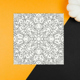 Pacífico otoño: Tarjeta de color mágico de Hallowe