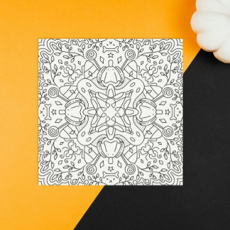 Pacífico otoño: Tarjeta de color mágico de Hallowe