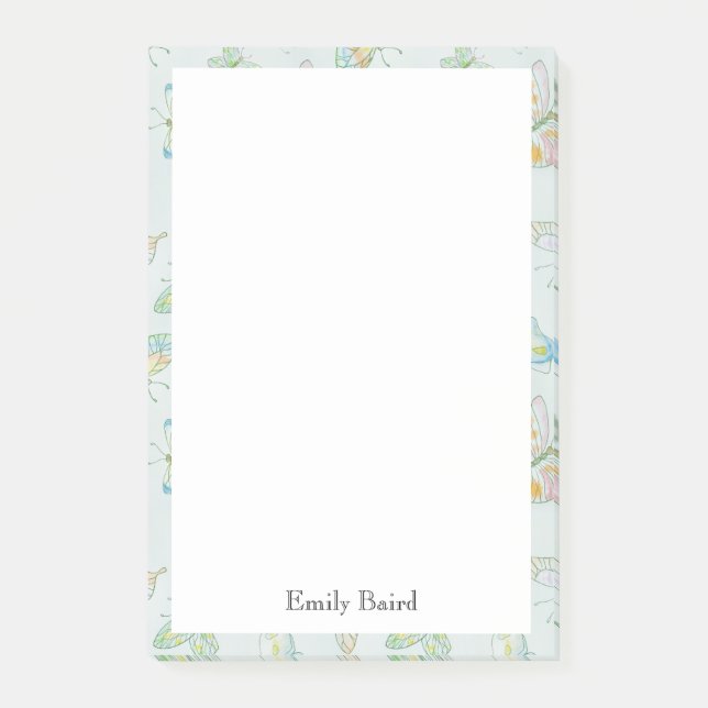 Pad de notas de mariposa (Anverso)