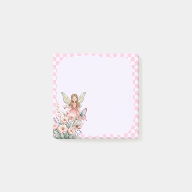 Pad Memo de hadas rosadas - Nota encantadora (Anverso)