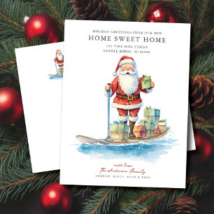 Paddle Board Santa Navidades Moving Invitación