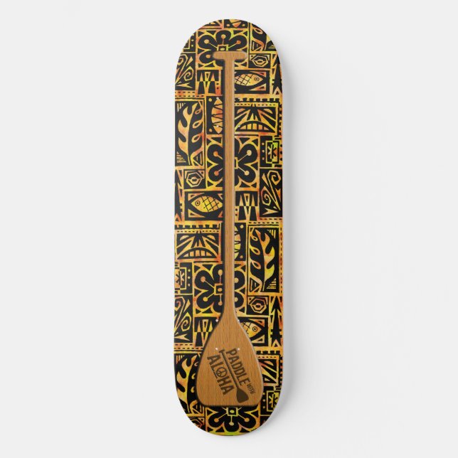 Paddle con Skateboard Aloha (Anverso)