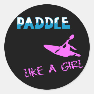 Paddle Like a Chica Pegatinas