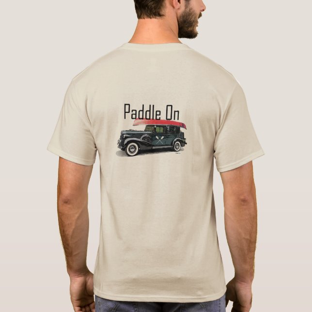 Paddle On Classic Car Design - Camiseta básica par (Reverso)