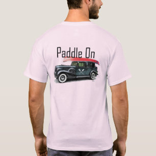Paddle On Classic Car Design - Camiseta básica par