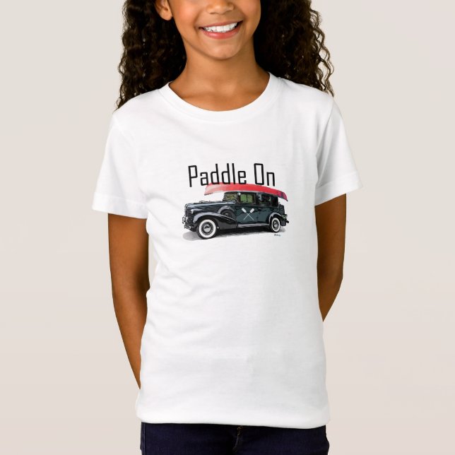 Paddle On Classic Car Design - Chica Fine Jersey (Anverso)