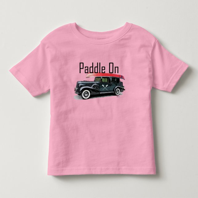 Paddle On Classic Car Design - Todler Fine Jersey (Anverso)