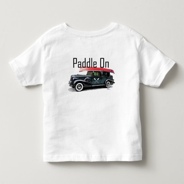 Paddle On Classic Car Design - Todler Fine Jersey (Reverso)