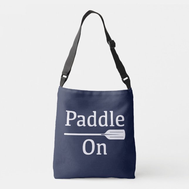 Paddle On Design - Bolsa de cuerpo cruzado de impr (Reverso)