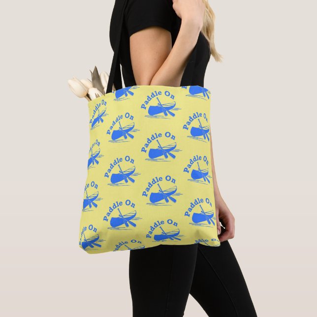 Paddle On Design - Bolsa de mano de impresión tota (Detalle)