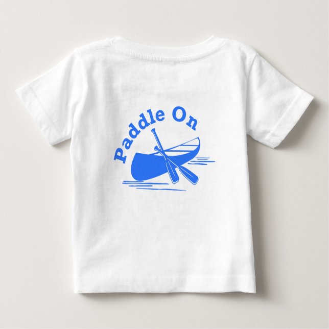 Paddle On Design - Camiseta Baby Fine Jersey (Reverso)