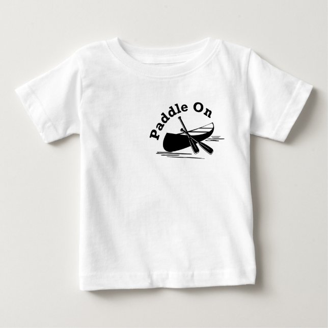 Paddle On Design - Camiseta Baby Fine Jersey (Anverso)