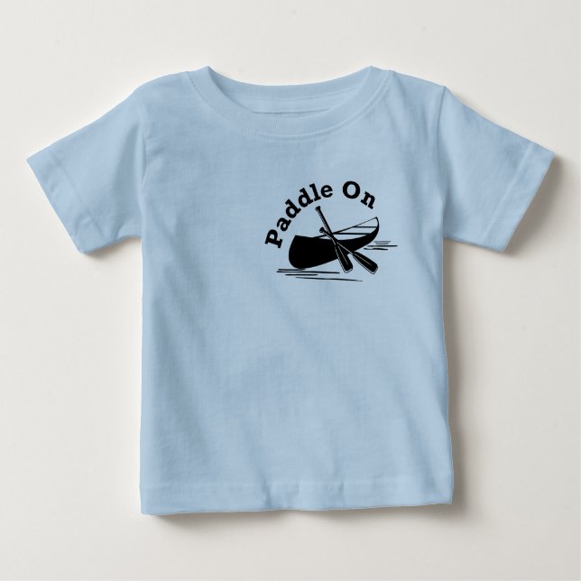 Paddle On Design - Camiseta Baby Fine Jersey (Anverso)