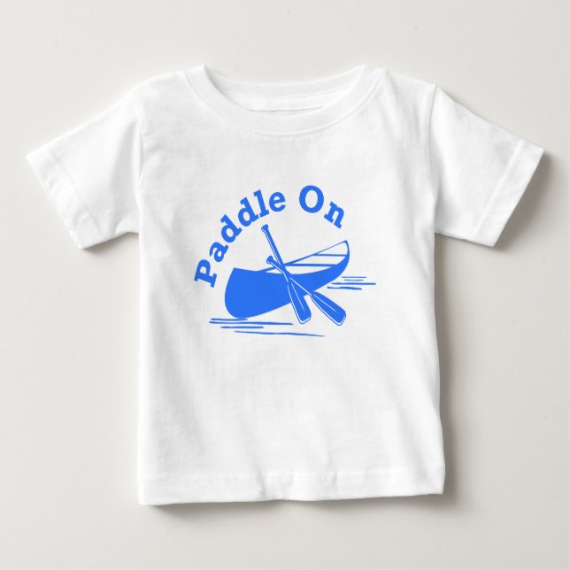 Paddle On Design - Camiseta Baby Fine Jersey (Anverso)