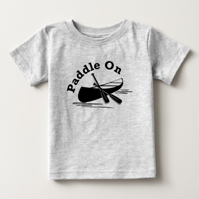 Paddle On Design - Camiseta Baby Fine Jersey (Anverso)