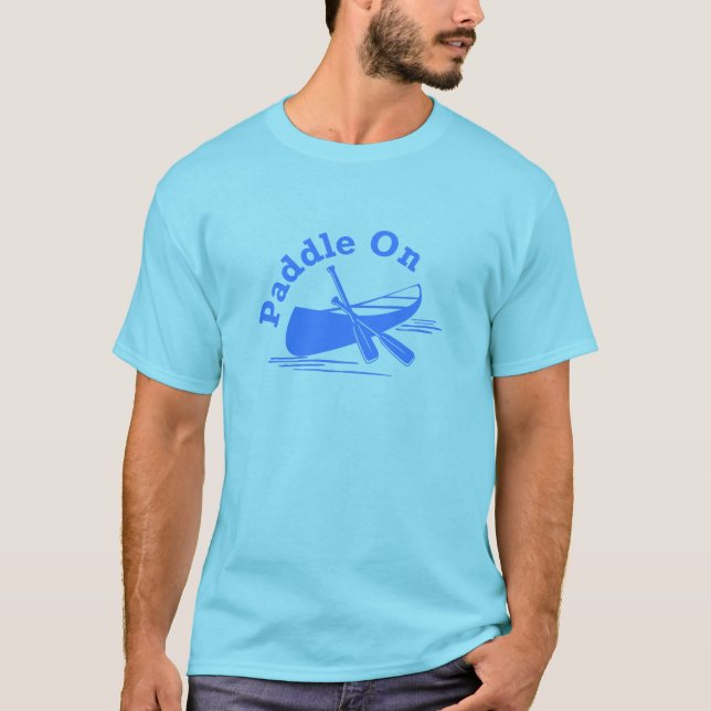 Paddle On Design - Camiseta básica masculina (Anverso)