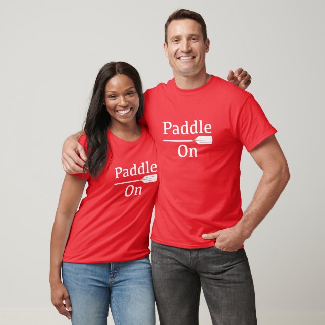 Paddle On Design - Camiseta Oscura Básica (Unisexo)