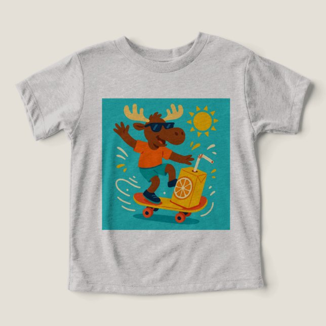Paddle Pops & Flip Flops – Juggling Moose Summer T (Diseño delantero )