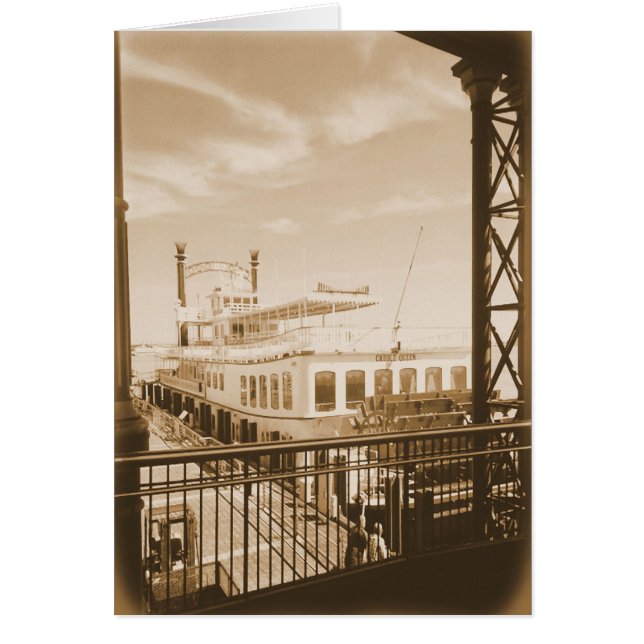 Paddle Wheeler en el río (Frente)