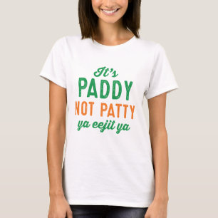 Paddy no es la graciosa camiseta de San Patricio